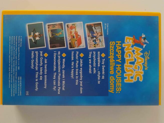Magic English Disneys zestaw 12 kaset VHS