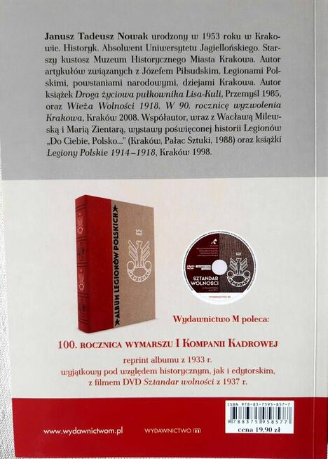 książka Szlak bojowy Legionów Polskich Janusz Tadeusz Nowa