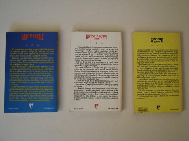 Andre Norton Kryształowy Gryf, Gryf w chwale, Gniazdo Gryfa