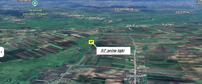 Sprzedam 57 ar łąk pomiędzy Stawiszyce ,Koniecmosty , Jurków
