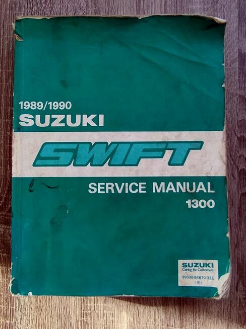 Książka Suzuki Swift Service Manual 1300 1989/1990 - Język