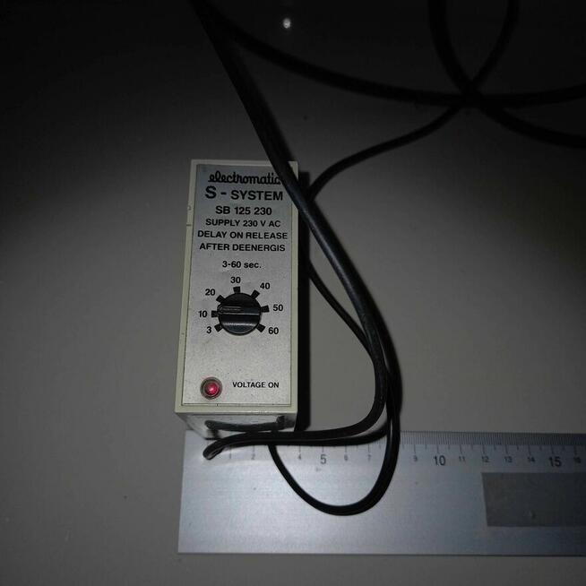 Electromatic s system sb125 opóźnienie wyłączenia delay 230V