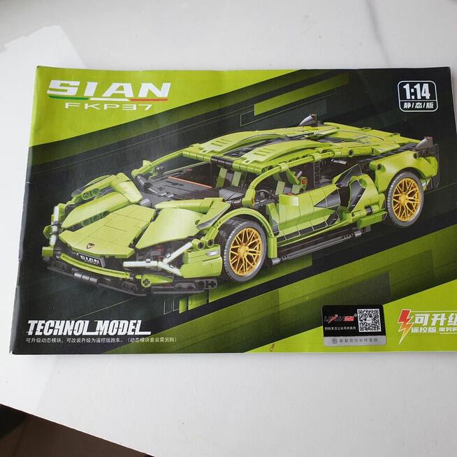 Klocki Lamborghini Sian 1:14 + moduł RC – na prezent