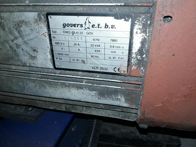 PRĄDNICA z agregatu chłodniczego 22kw