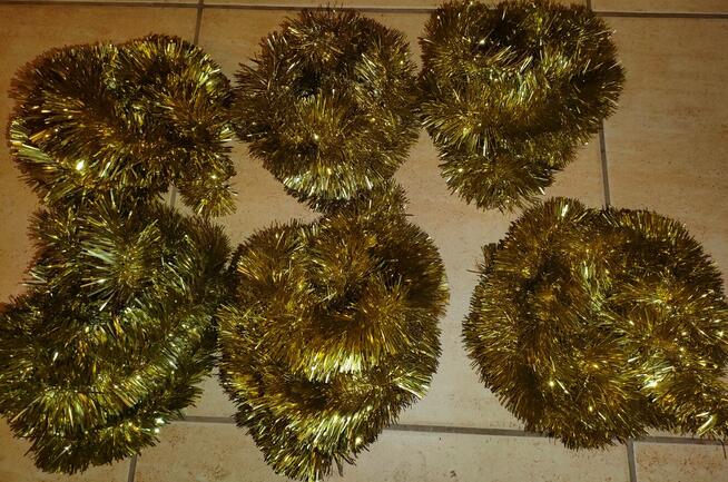 Ozdoby Świąteczne / łańcuchy na choinkę, mikołaje