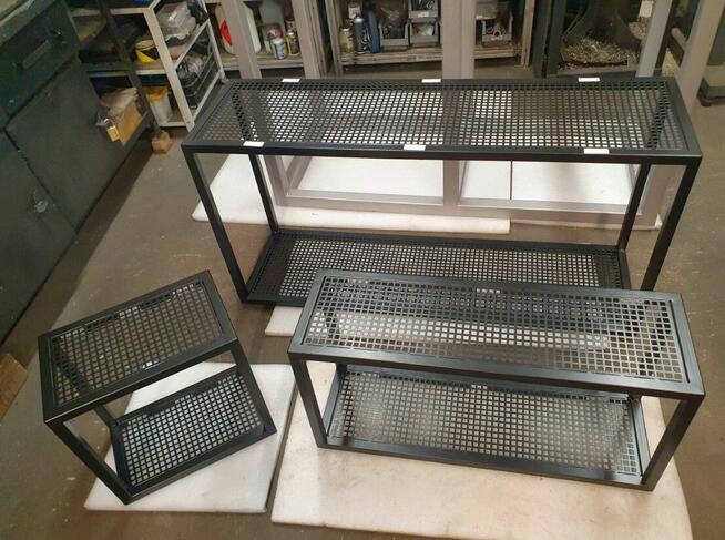 Stojak na drewno kominkowe loft kosz opałowe 25x25