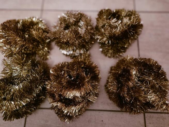 Ozdoby Świąteczne / łańcuchy na choinkę, mikołaje