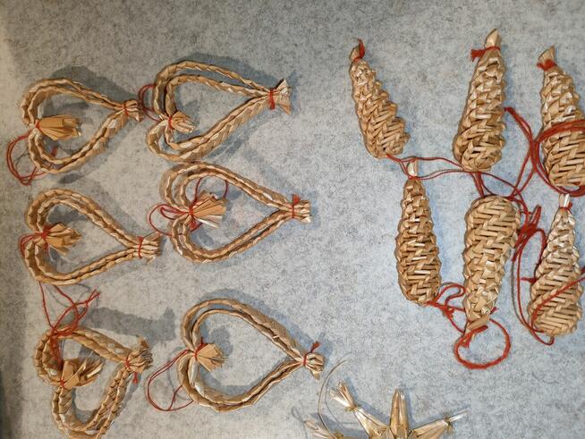 Ozdoby Świąteczne / Słomkowe ozdoby na choinkę