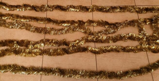 Ozdoby Świąteczne / łańcuchy na choinkę, mikołaje