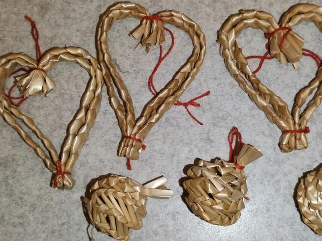 Ozdoby Świąteczne / Słomkowe ozdoby na choinkę