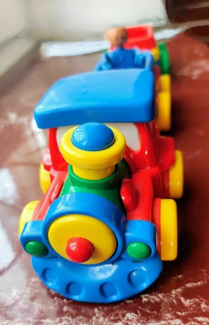 Pociąg jackpot lokomotywa + 2 wagoniki łączone zabawka