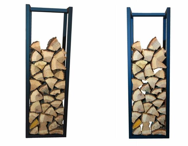 Stojak na drewno kominkowe loft kosz opałowe 25x25
