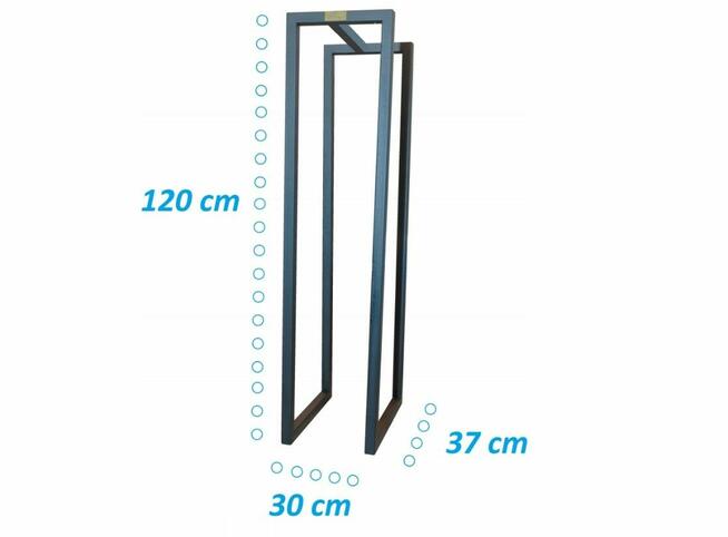 Stojak na drewno kominkowe loft kosz opałowe 25x25