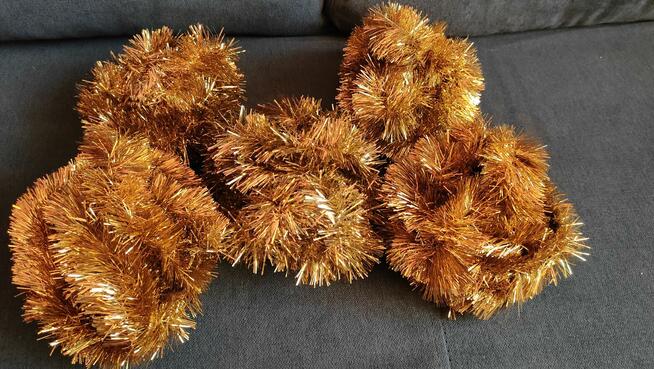 Ozdoby Świąteczne / łańcuchy na choinkę, mikołaje