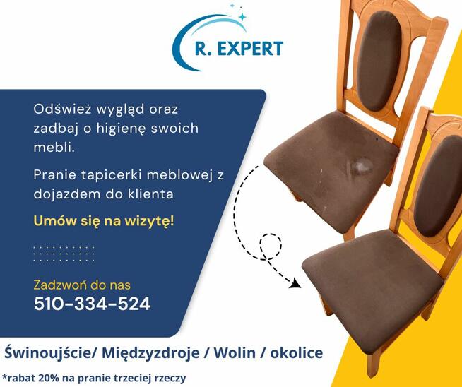 Pranie tapicerki meblowej / czyszczenie wnętrza samochodów