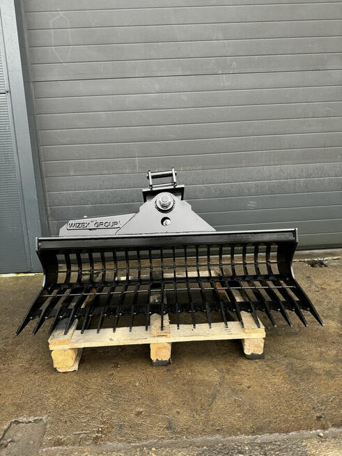 Łyżka skarpowa ażurowa, grabie hydrauliczne 120cm 1,5-2,5t