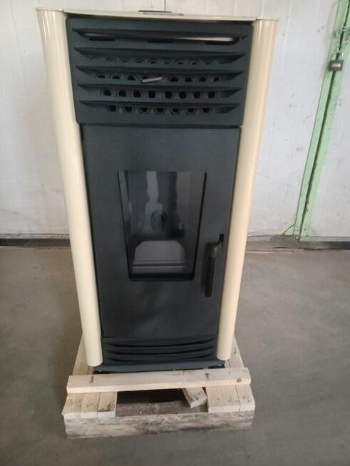 HELENA piec kominkowy, kominek na pellet 12 kW. - krem