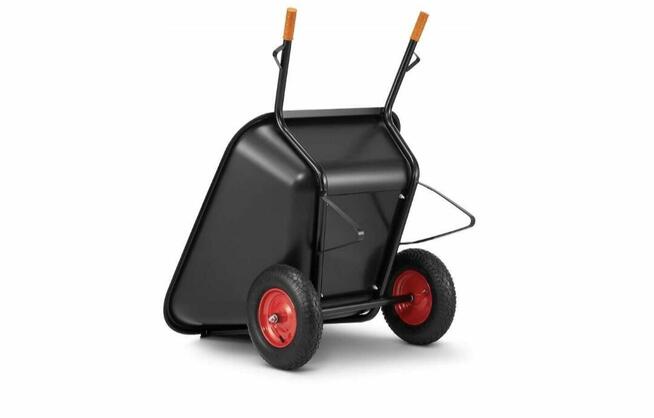 Taczka z tworzywa dwukołowa 240L o ładowności 300kg