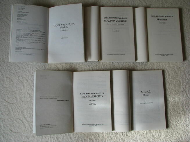 Karl E. Wagner cykl Kane – komplet 5 tomów Wydanie I