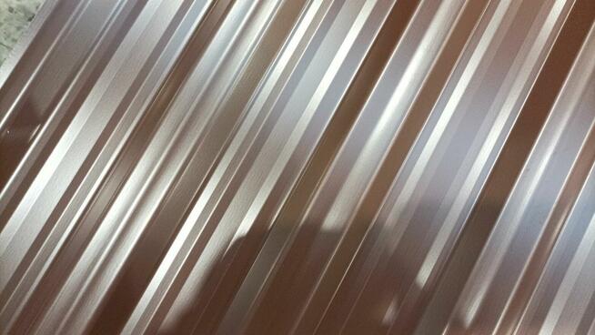 Blacha trapezowa T-14 brąz połysk - gotowe arkusze