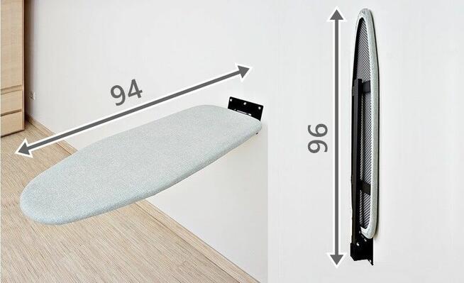 Deska do prasowania mocowana do ściany 85 x 30 cm