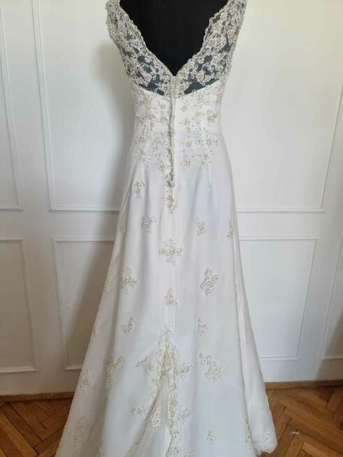 Tanio Sprzedam suknie ślubną rozmiar 36-38