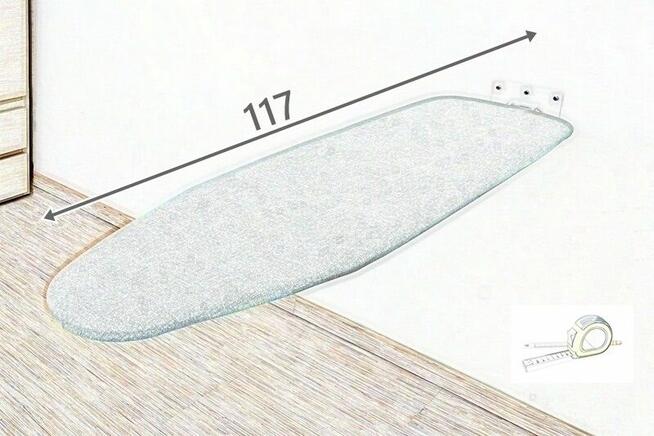 Deska do prasowania mocowana do ściany 108 x 33 cm