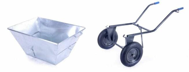 Wózek paszowy OCYNKOWANY 200l o ładowności 300kg