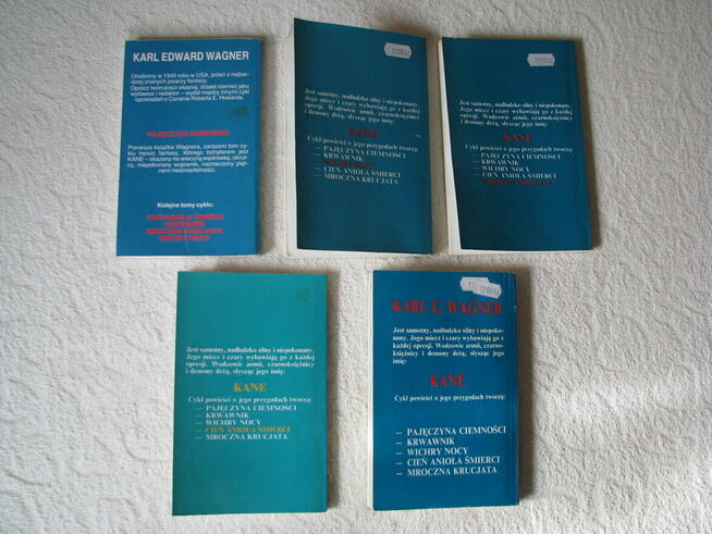 Karl E. Wagner cykl Kane – komplet 5 tomów Wydanie I