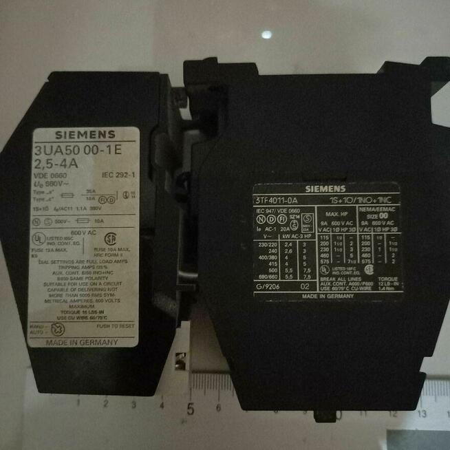 Stycznik Siemens trzyfazowy 3L silnikowy cewka 230V termik