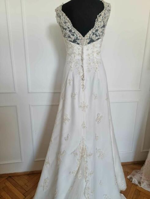 Tanio Sprzedam suknie ślubną rozmiar 36-38