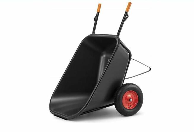 Taczka z tworzywa dwukołowa 240L o ładowności 300kg
