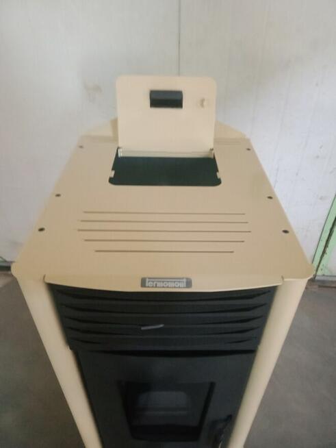 HELENA piec kominkowy, kominek na pellet 12 kW. - krem