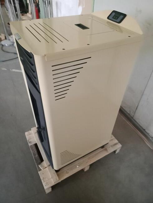 HELENA piec kominkowy, kominek na pellet 12 kW. - krem