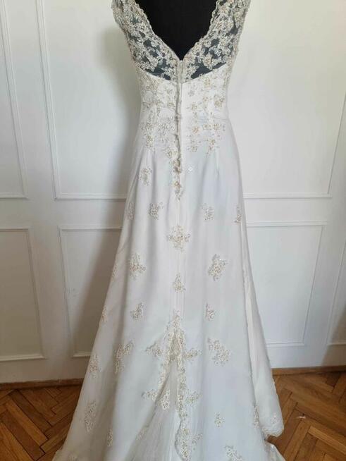 Tanio Sprzedam suknie ślubną rozmiar 36-38