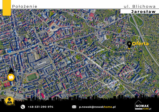 Sprzedam działkę budowlaną w centrum/ ul. Blichowa Jarosław