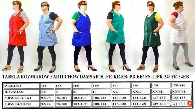 Fartuchy damskie producent Rates.pl Zaopatrzenie hurtowniBHP