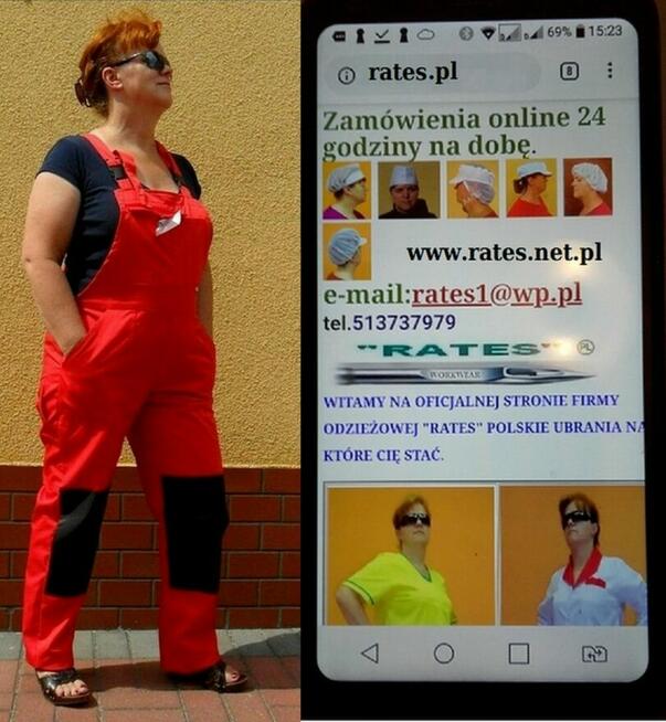 Fartuchy damskie producent Rates.pl Zaopatrzenie hurtowniBHP