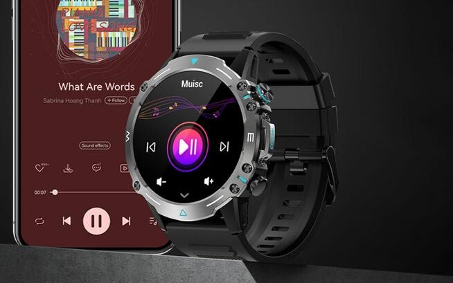 Smartwatch COLMI M42 Czarny , ekran 1,43 Amoled
