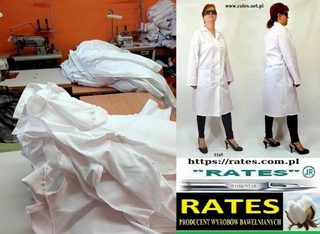 Fartuchy damskie producent Rates.pl Zaopatrzenie hurtowniBHP