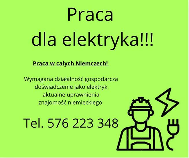 Praca dla elektryka w Niemczech!