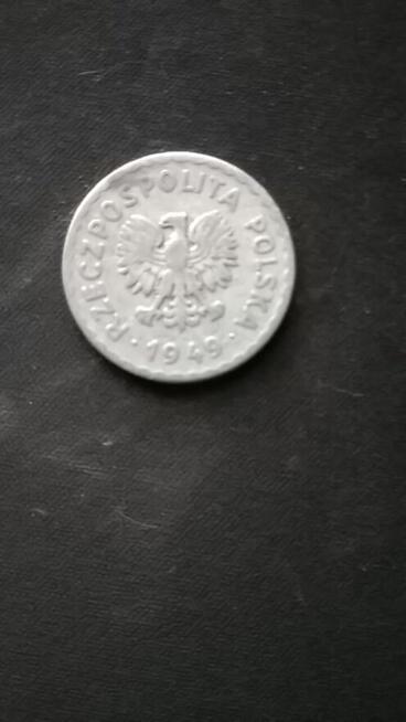 1. PRL 1 zł. z 1949 r. bez znaku menniczego