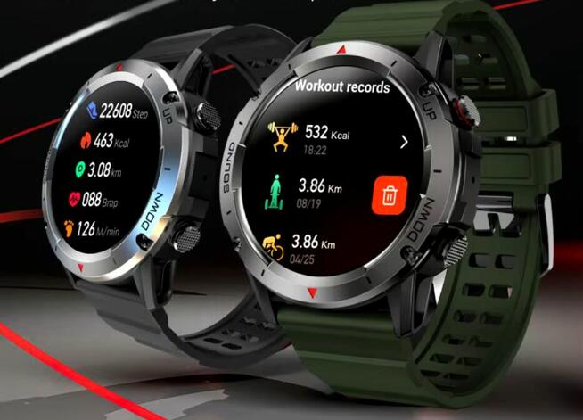 Inteligentny sportowy SmartWatch Mevaden NX9 1.39 Ekran HD