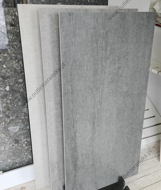 Płytki do salonu, łazienki, kuchni szary beton Dignity light