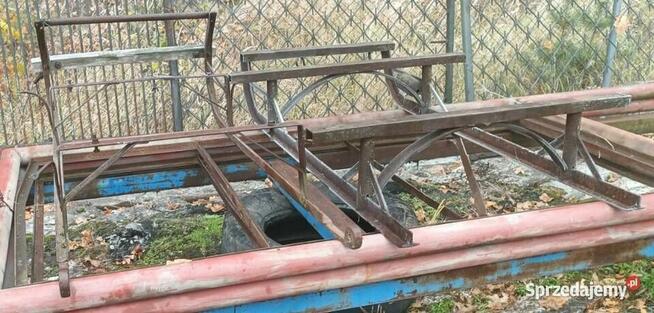 Sanie konne metalowe płozy rama stelaż