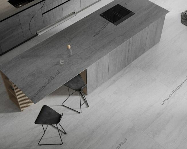 Płytki do salonu, łazienki, kuchni szary beton Dignity light