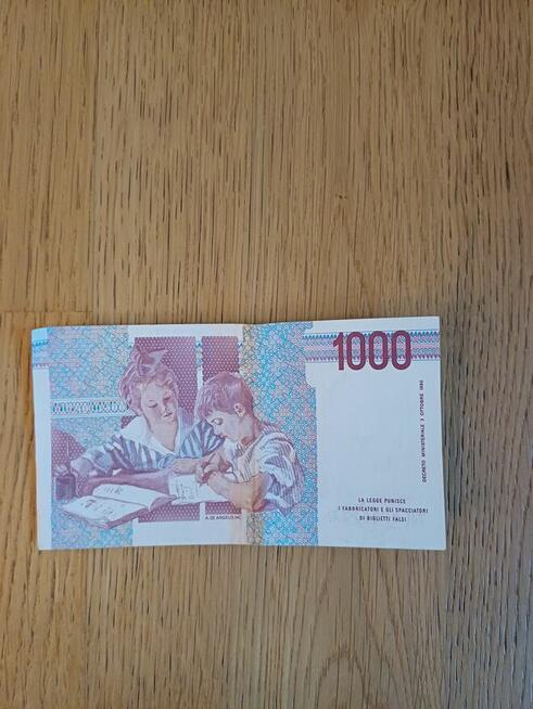 1000 lirów z 1990 - stan znakomity