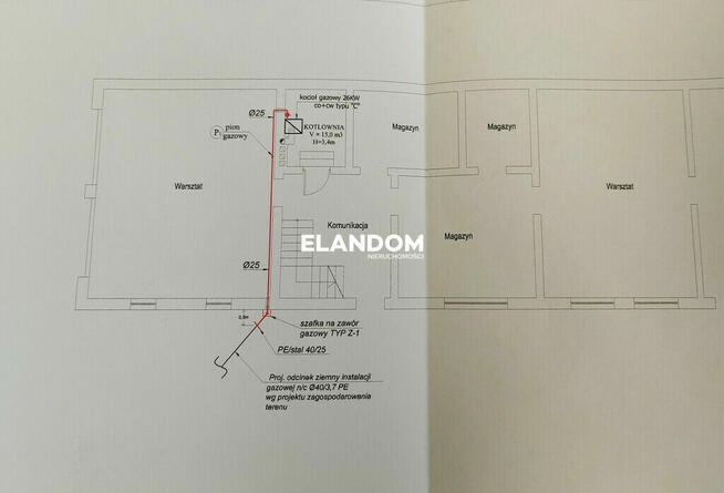 Niezalezny budynek warsztatowy z ogrodzoną posesją