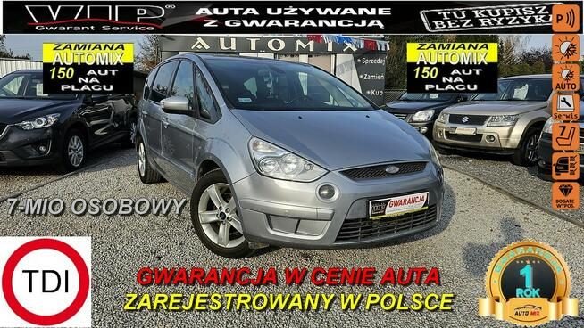 Ford S-Max 7- MIO OS! Super Wyposażenie / Mozliwa Zamiana * Gwarancja w cenie !