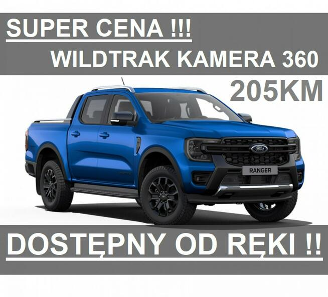 Nowy Ranger Wildtrak 205KM 4x4 Rolera Kamera 360 Niska Cena 2561 zł